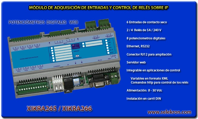 web controlled digital potentiometer